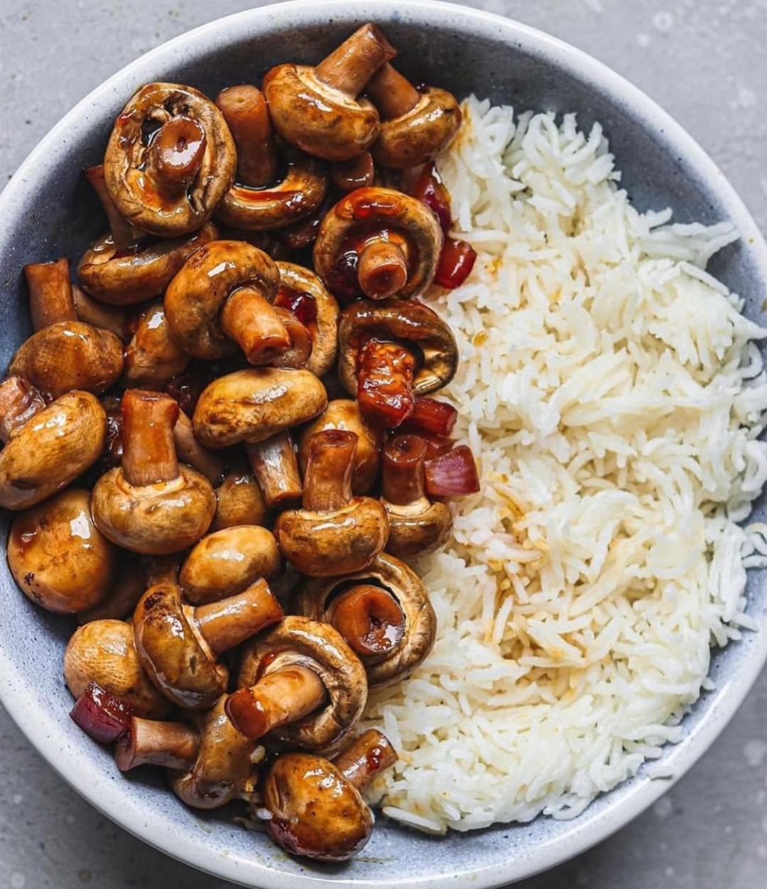 Simple Miso Glazed Mushrooms Dish