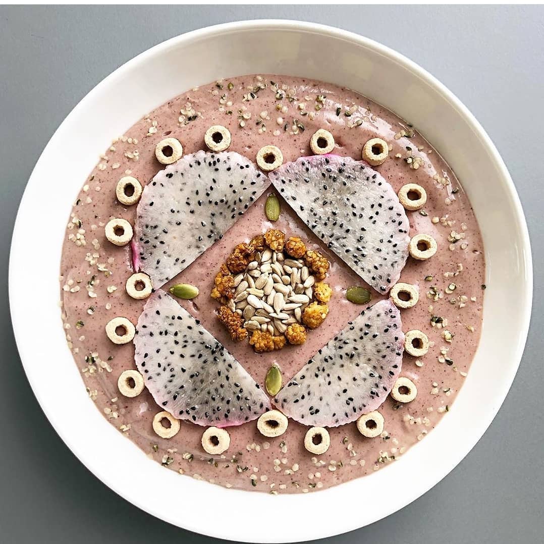 Vegan Breakfast Fruit Bowl with Seeds