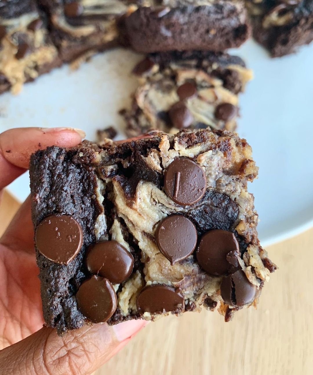 Peanut Butter Swirl Brownies