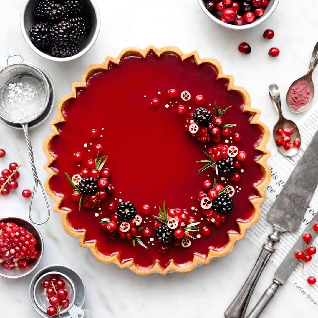 Cranberry Pomegranate Tart