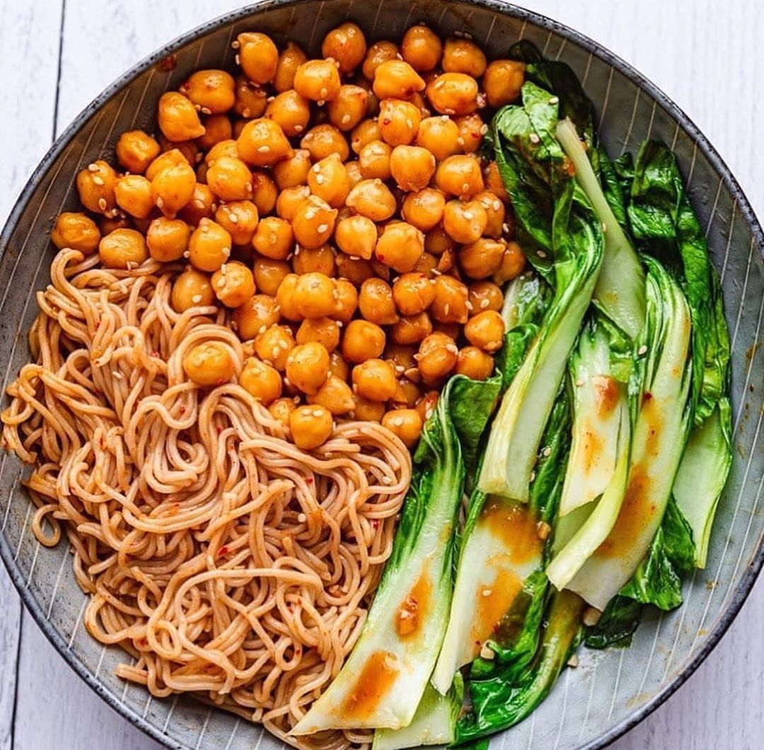 Crispy Chickpea and Bok Choy Ramen Stir-Fry