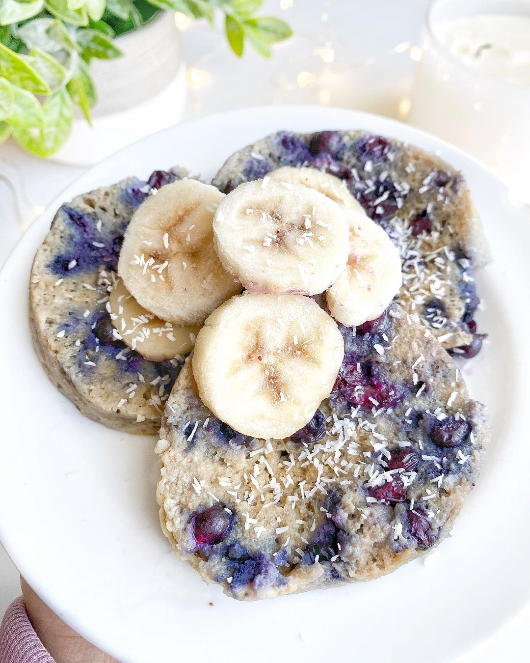 Microwave Blueberry Banana Bread