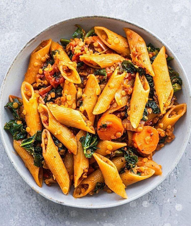 Lentil Pasta Made with Simple Pantry Ingredients