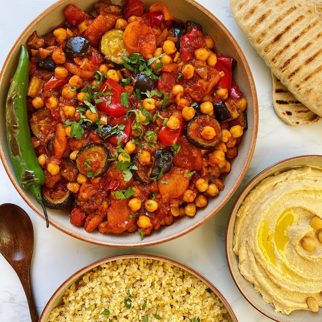 Roast Vegetable and Chickpea Tagine
