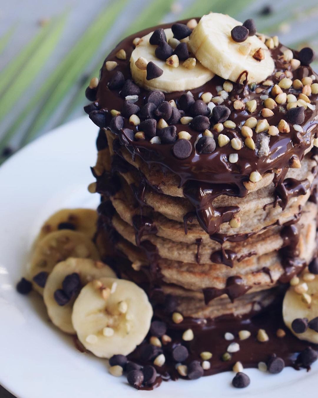 Vegan Oat Flour Pancakes