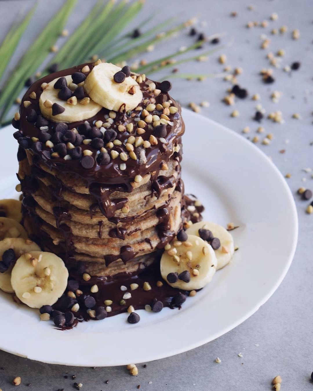 Vegan Oat Flour Pancakes