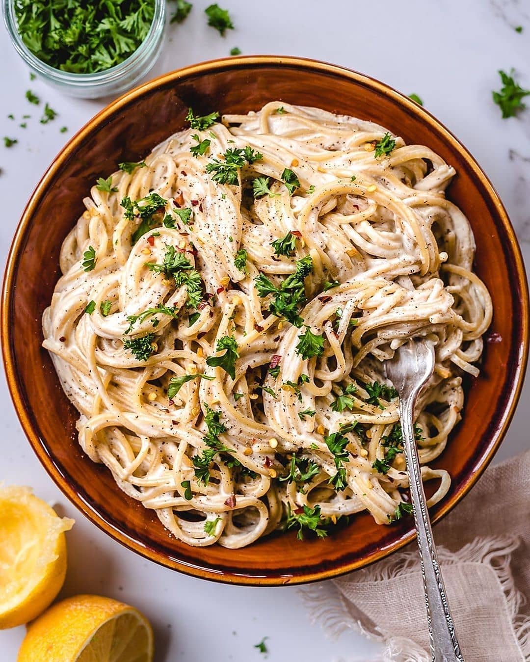 Vegan Alfredo Sauce with Cashews and Spices