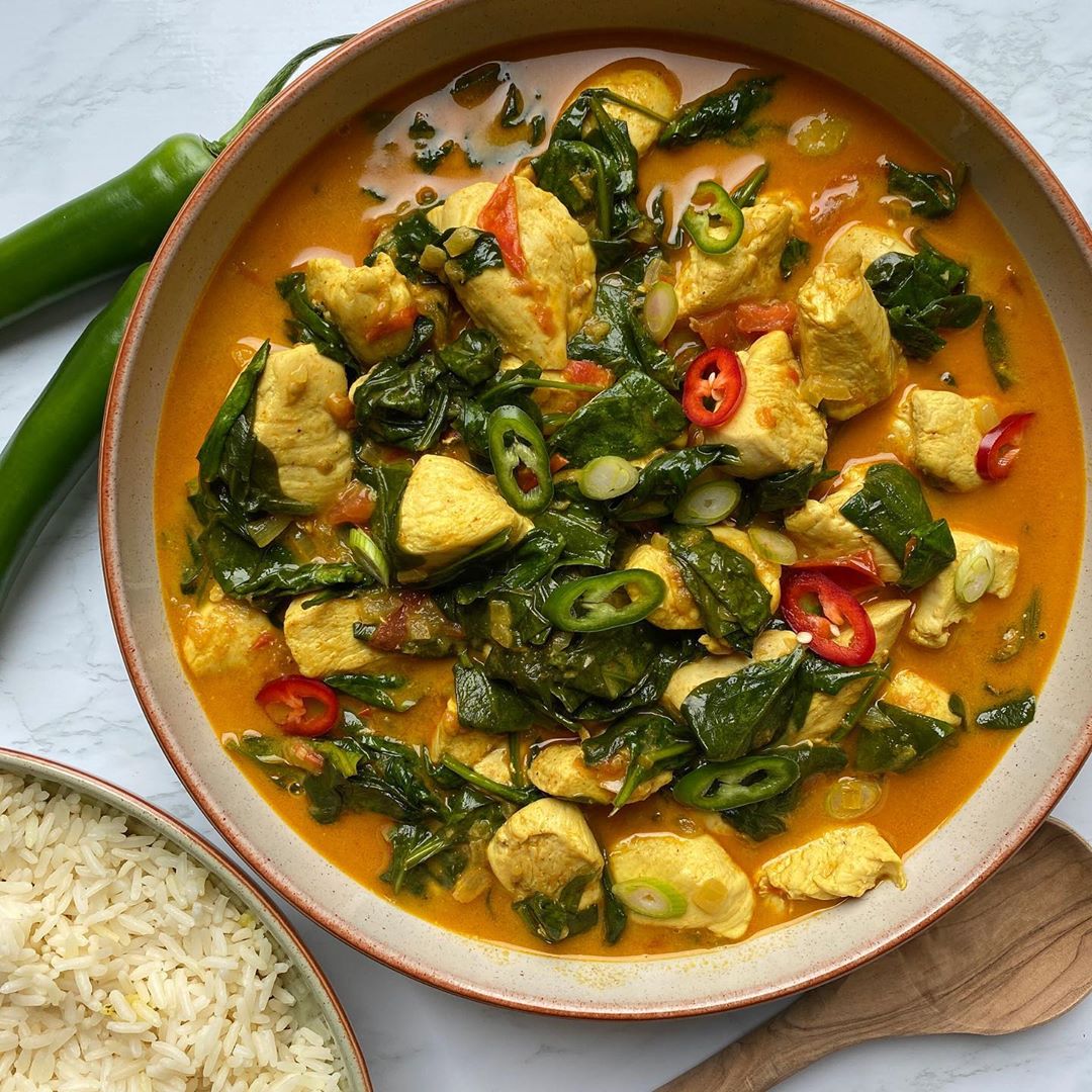Easy Tasty Chicken Spinach Curry