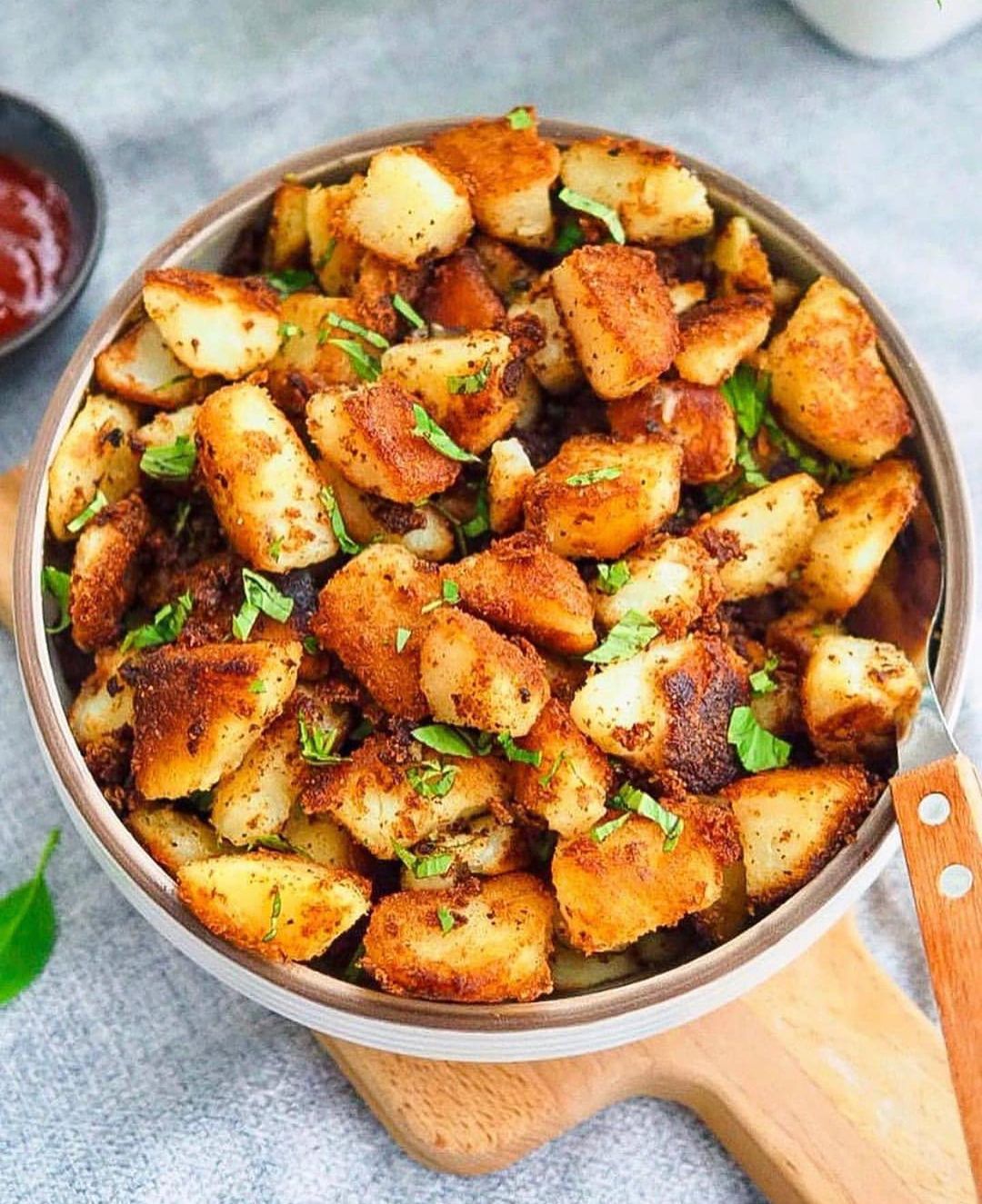 Crispy Pan Fried Potatoes
