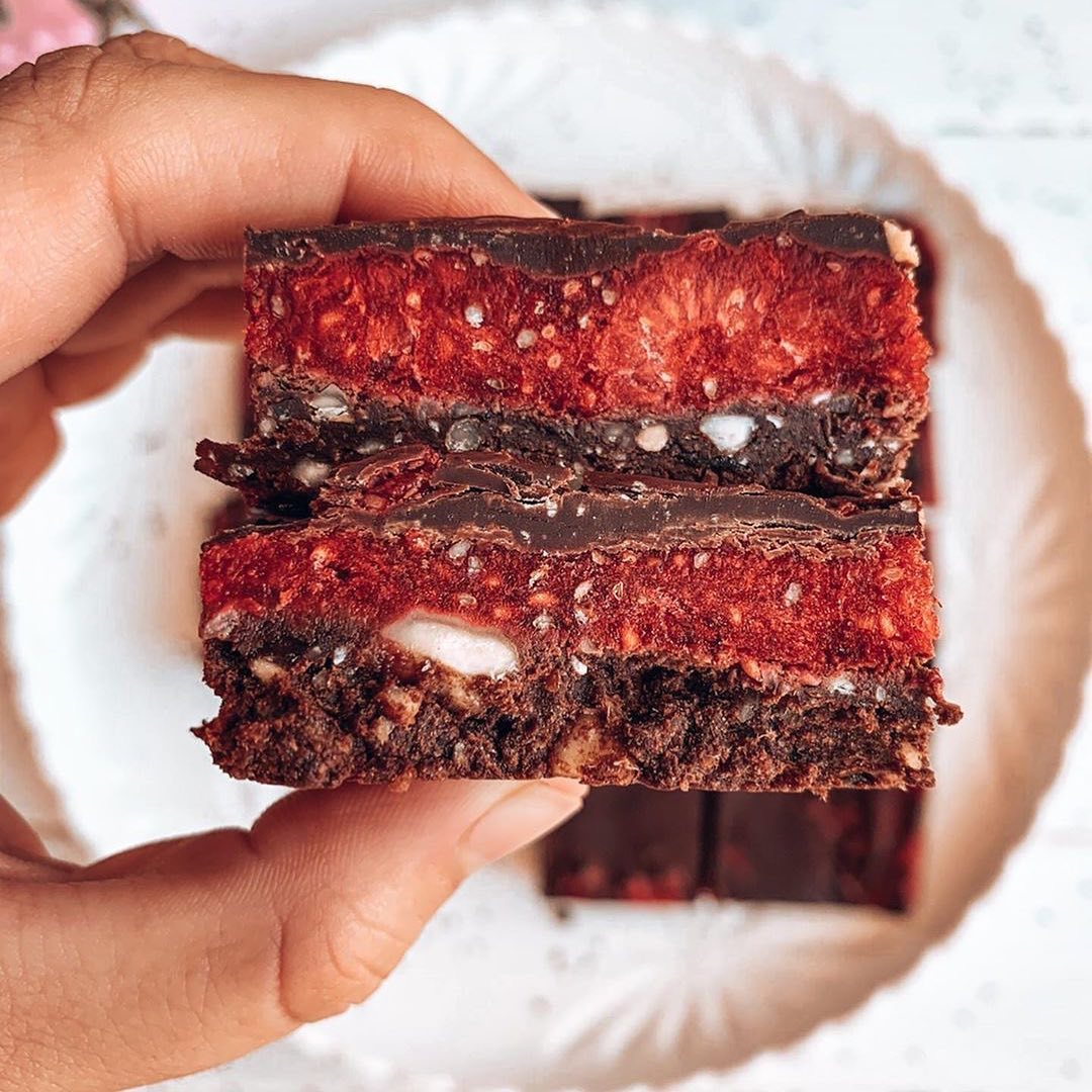 Vegan Chocolate Raspberry Slice