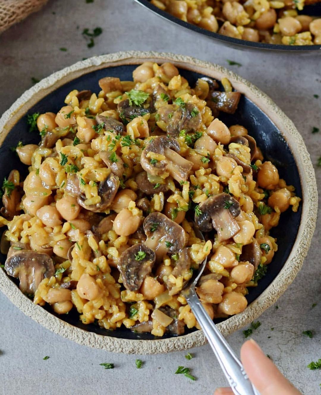Creamy Vegan Mushroom Risotto