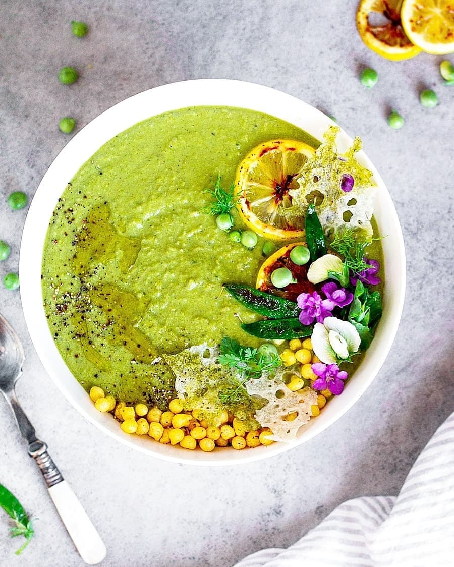 Healthy Creamy Indian Pea Soup