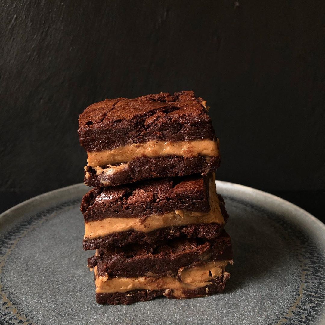 Peanut Butter Stuffed Brownies