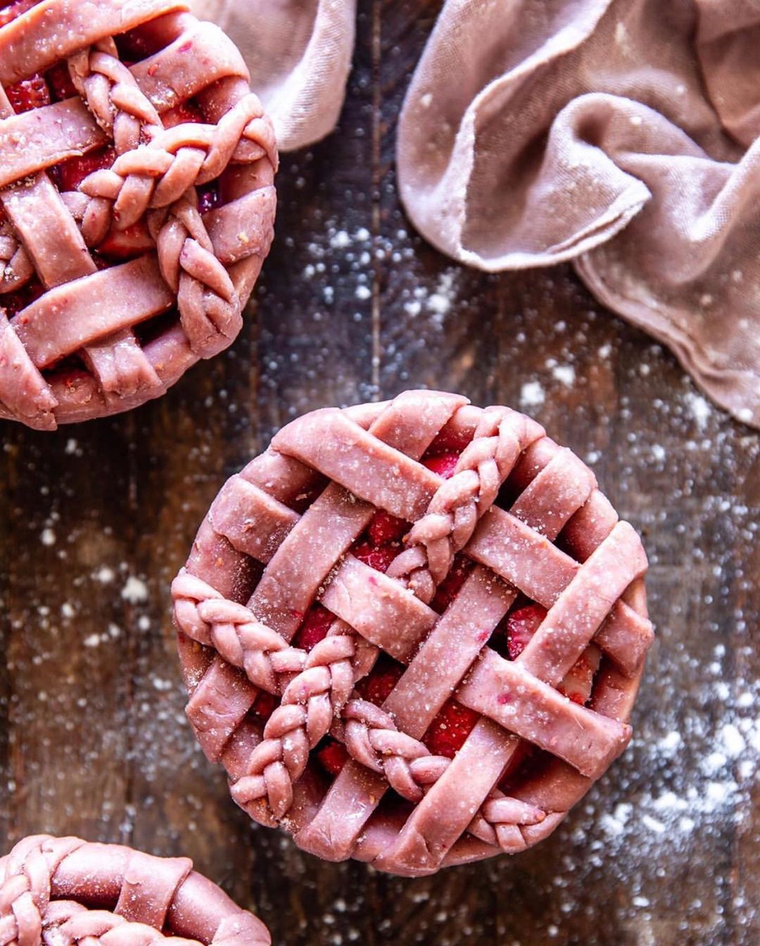 Vegan Raspberry Mini Pies