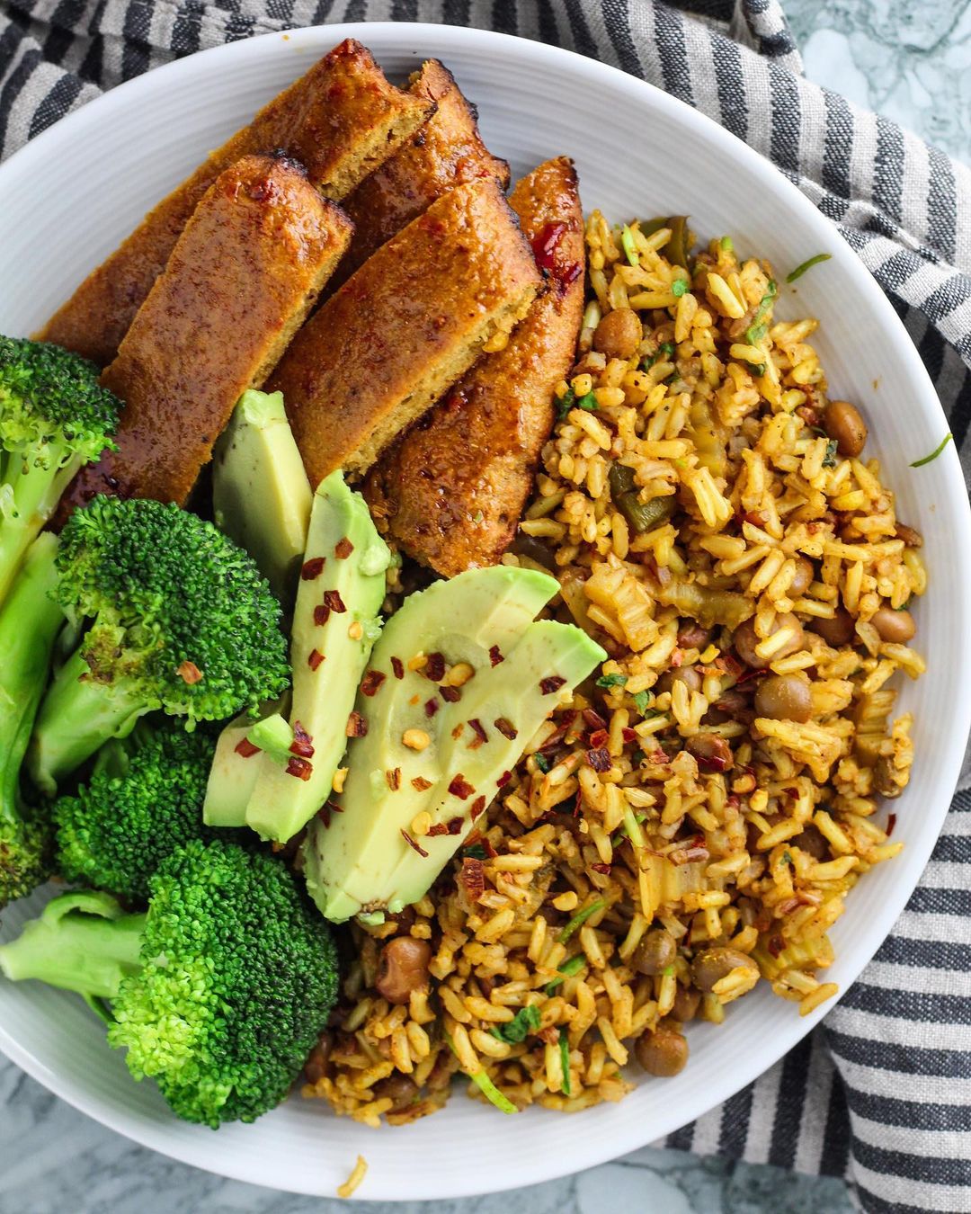 Brown Jasmine Rice Arroz con Gandules Variation