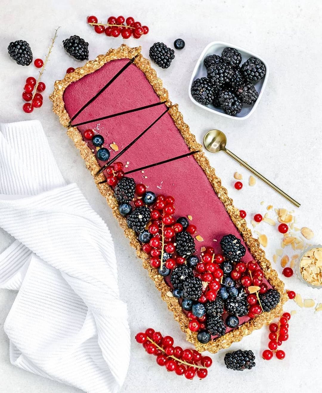 Raspberry and Beet Vegan Tart