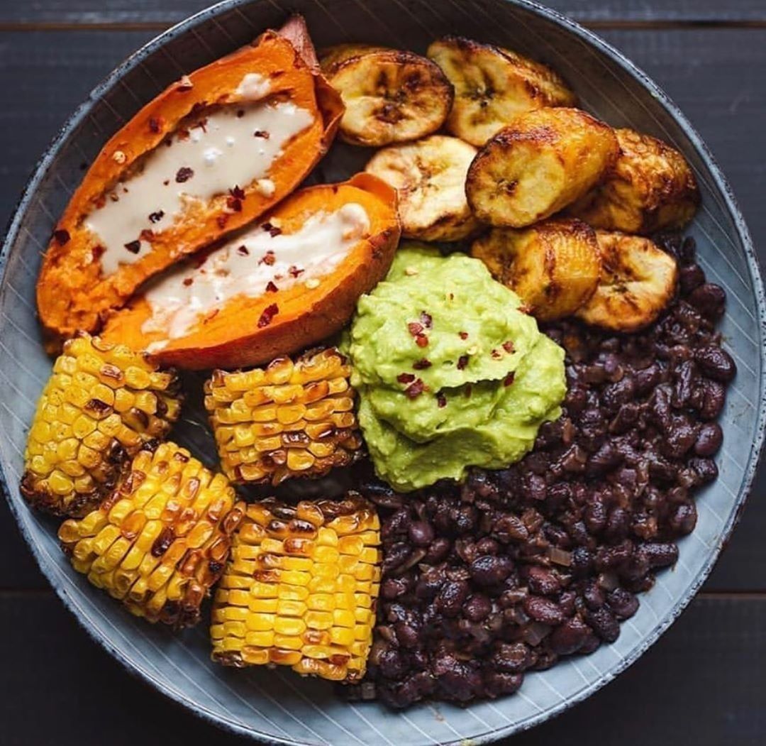 Vegan Nourishment Bowl with Plantains