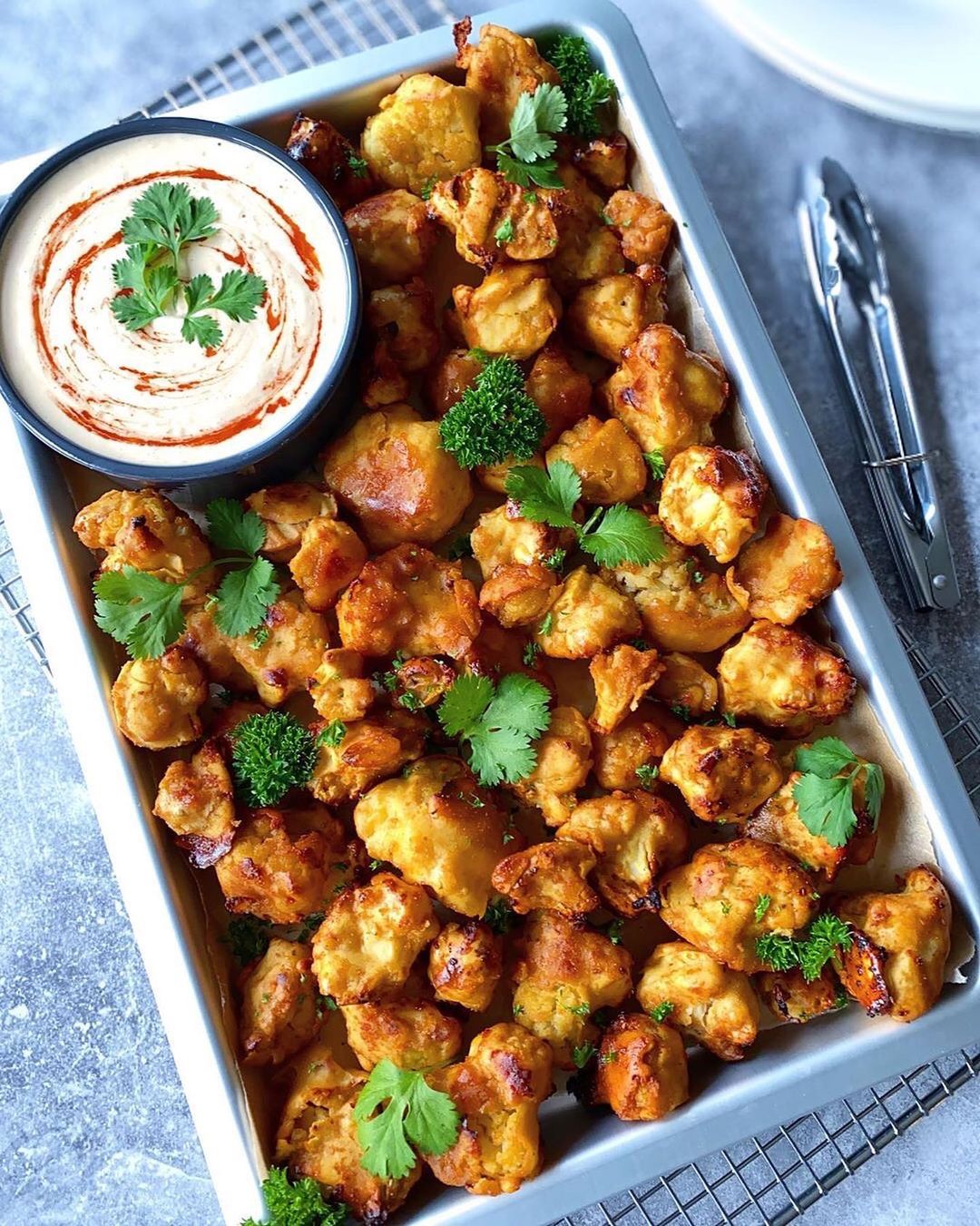 Sweet and Spicy Cauliflower Bites