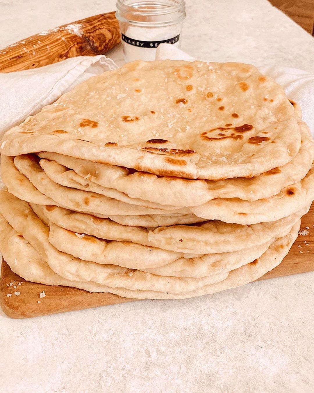Homemade Vegan Flat Bread