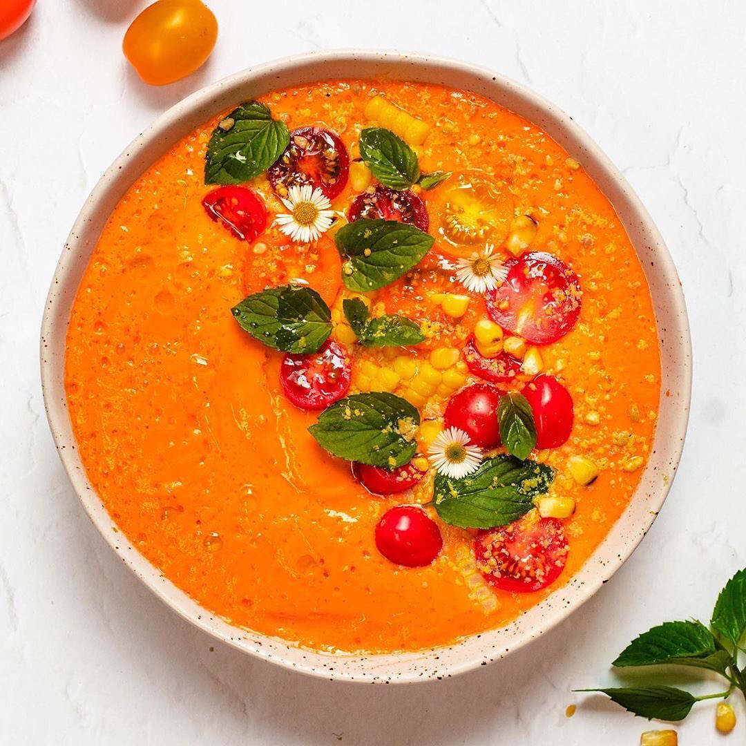 Refreshing Summer Gazpacho with Fresh Vegetables