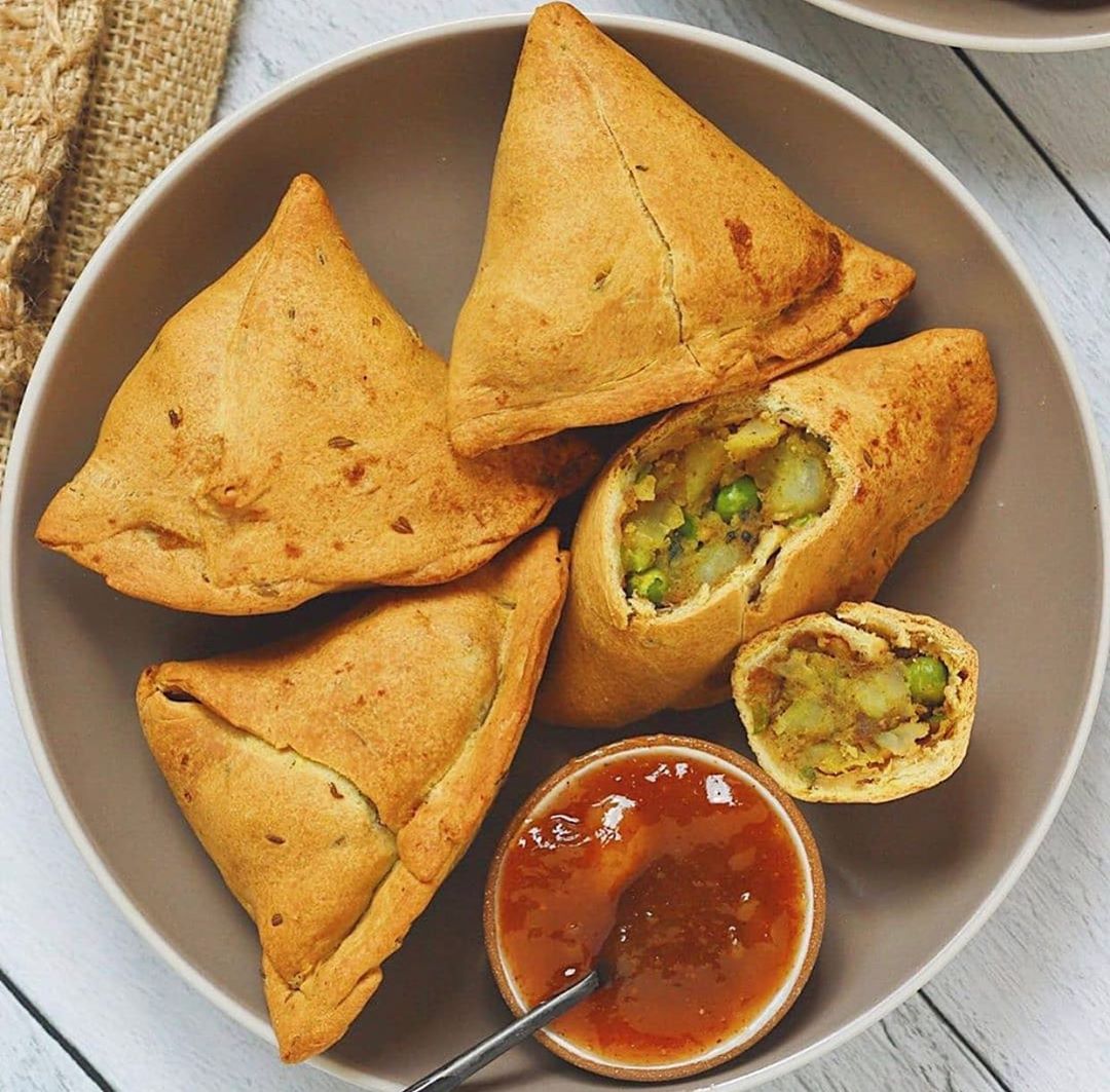 Vegan Samosas with Spiced Potato Filling