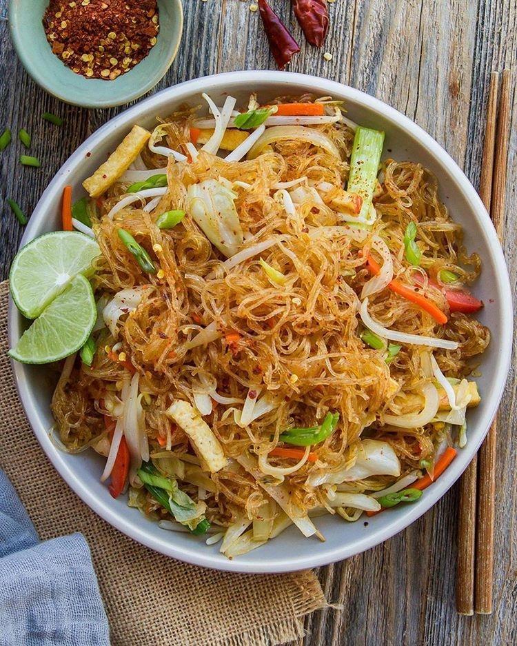 Vegan Pad Woon Sen Stir-Fry
