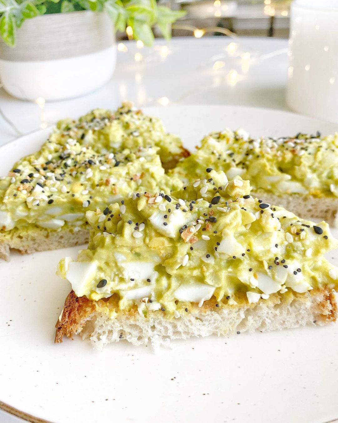 Single Serving Avocado Egg Salad