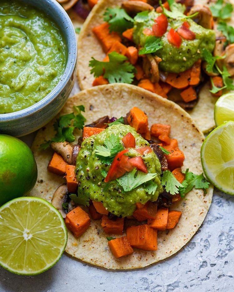 Smoky Mushroom and Sweet Potato Tacos