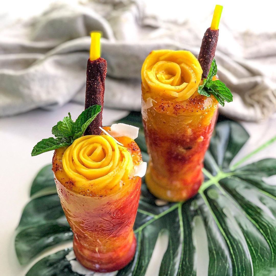 Mango Chamoy Smoothie with Lime and Orange