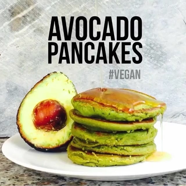 Vegan Banana-Free Avocado Pancakes