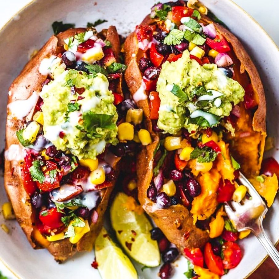 Mexican Stuffed Sweet Potatoes
