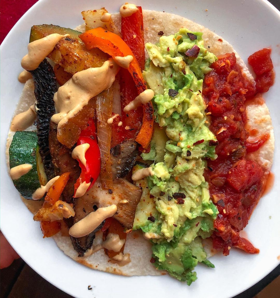 Quick Sheet Pan Portobello Mushroom Fajitas