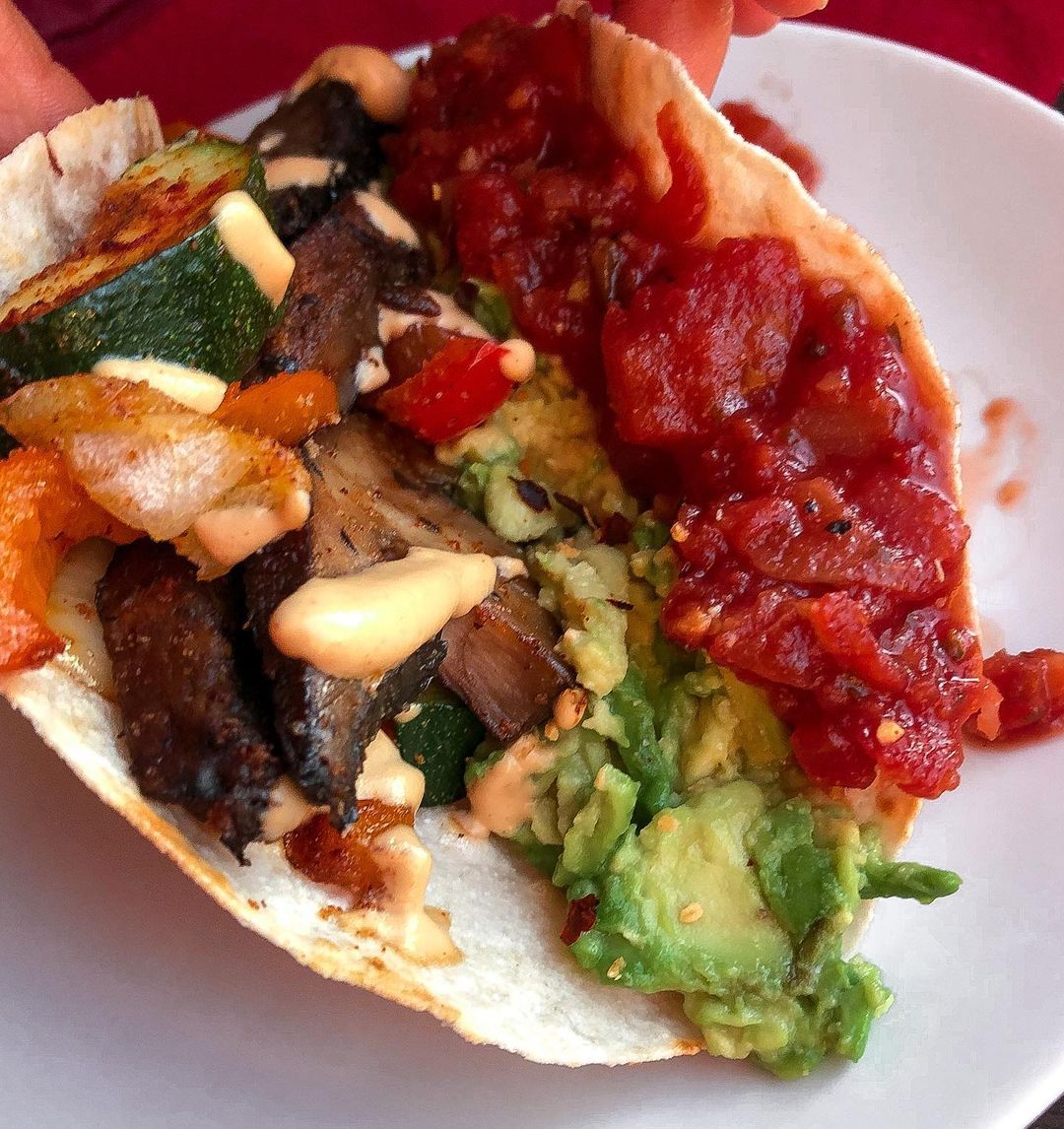 Quick Sheet Pan Portobello Mushroom Fajitas