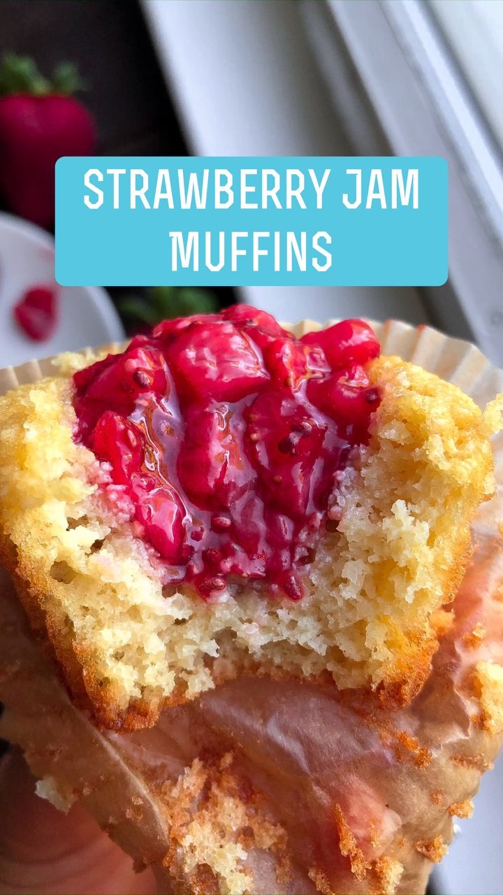 Gluten Free Strawberry Jam Muffins