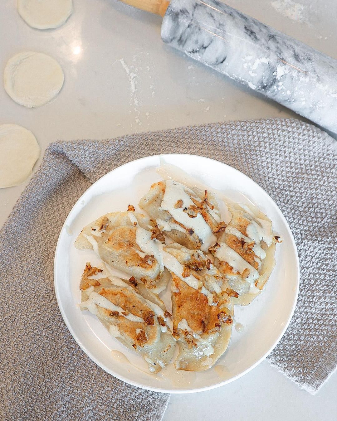 Homemade Vegan Pierogies