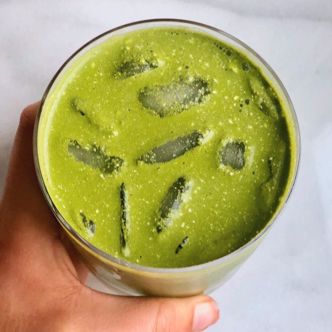Refreshing Matcha Cold Brew Beverage