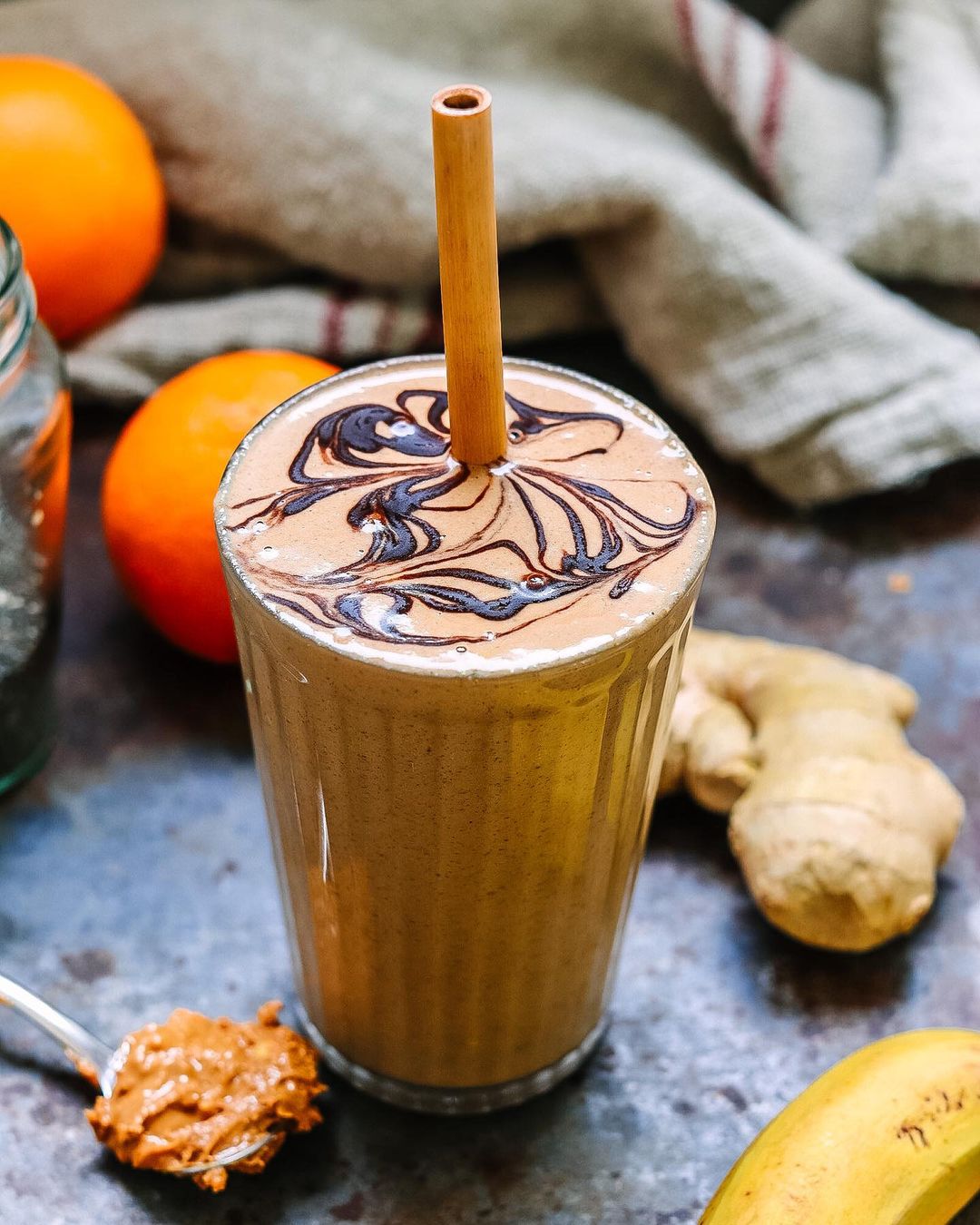 Chocolate Orange Peanut Butter Smoothie