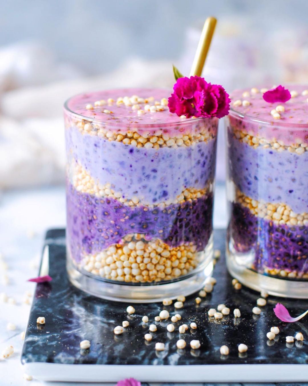 Layered Chia Seed Parfaits