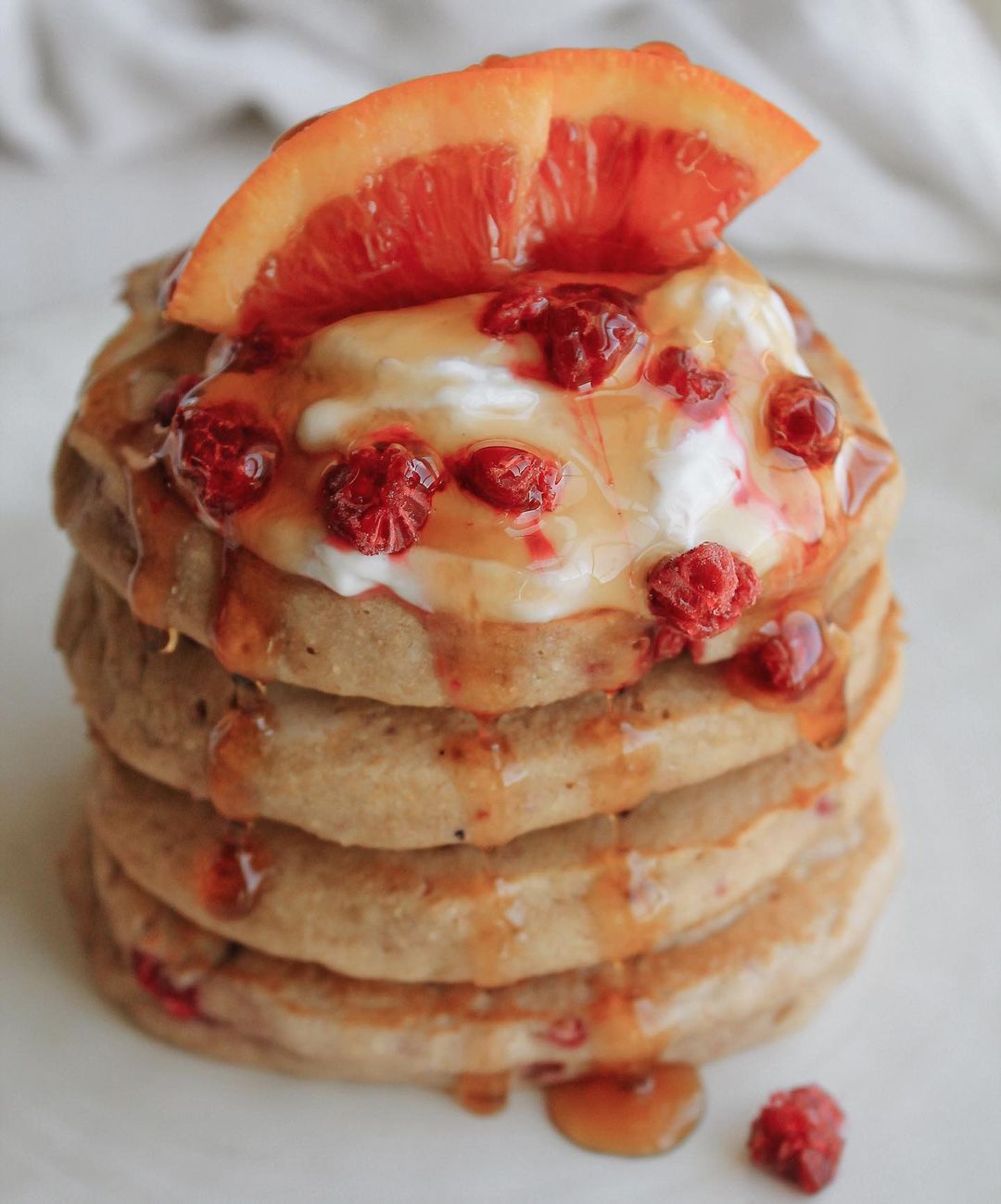 Berry Pancakes with Fresh Toppings