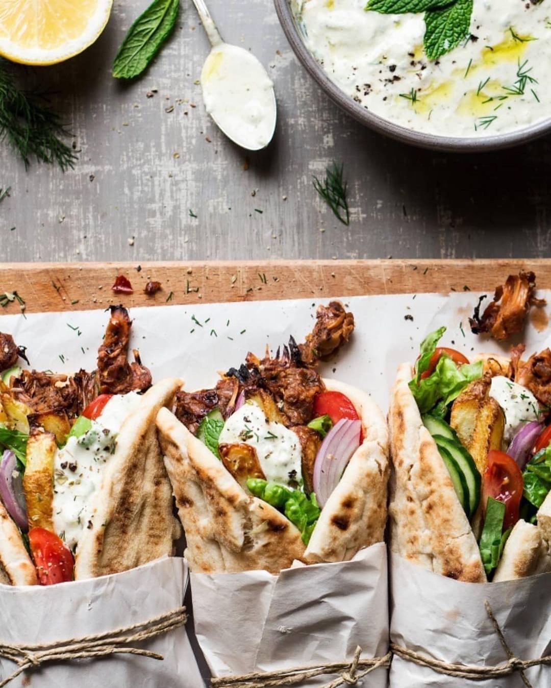 Vegan Jackfruit Pork Gyros