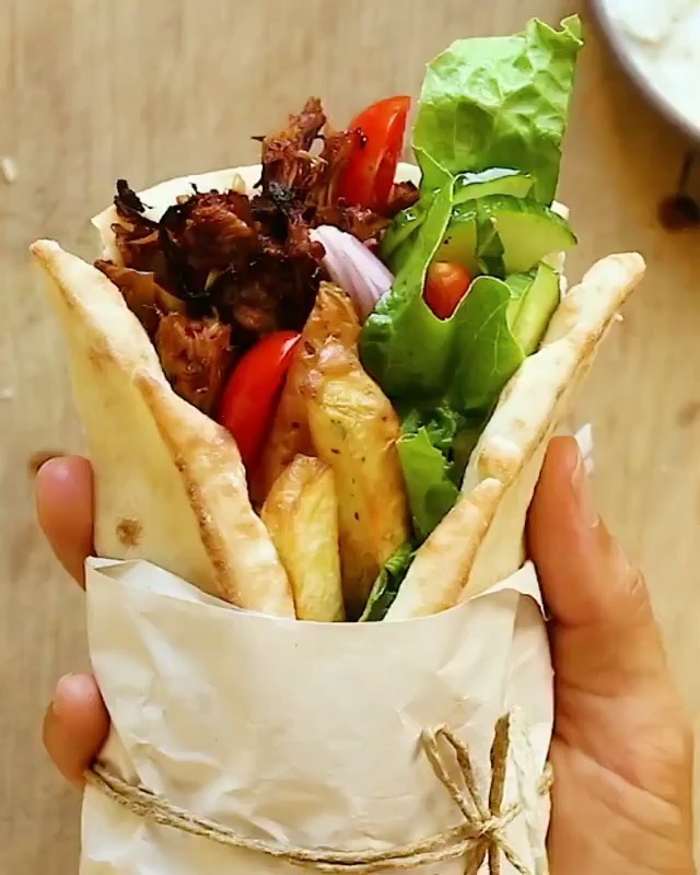 Vegan Jackfruit Pork Gyros