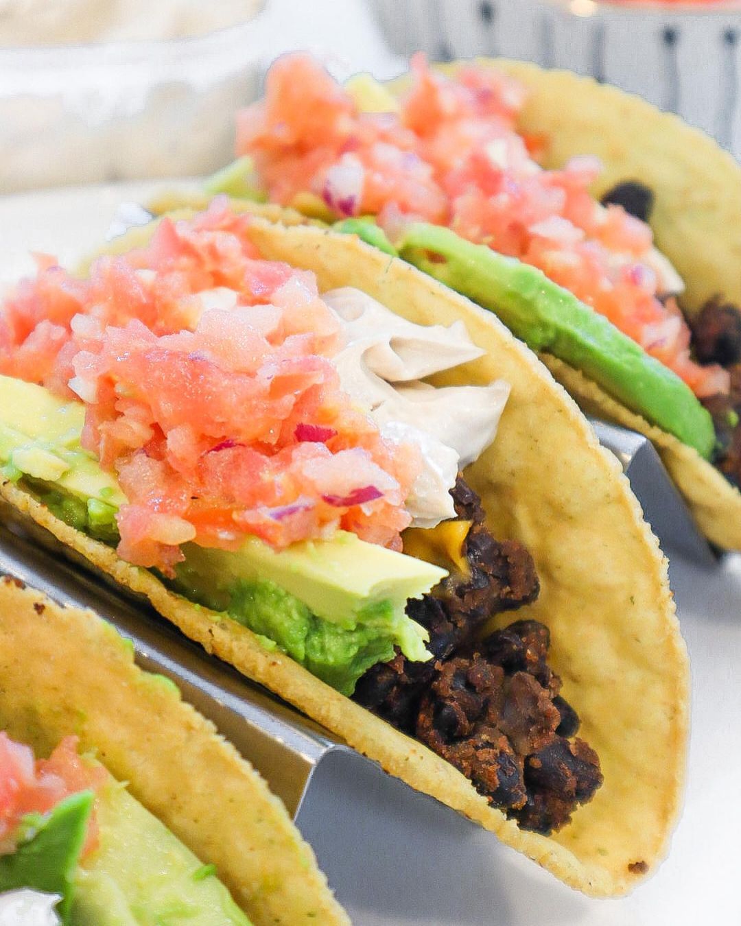 Black Bean Tacos with Homemade Salsa