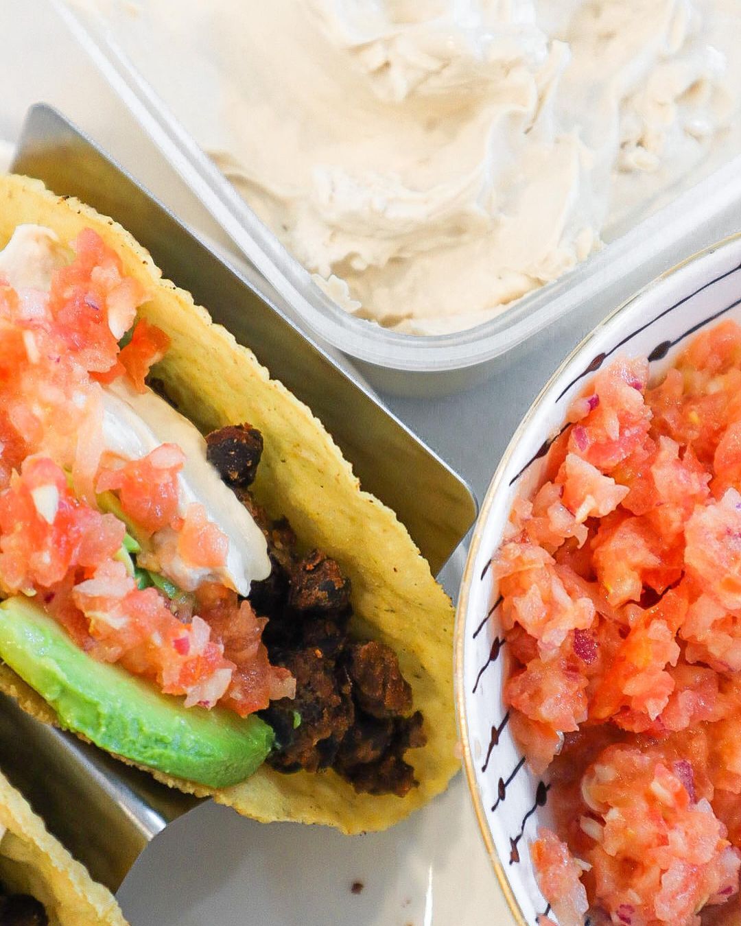 Black Bean Tacos with Homemade Salsa