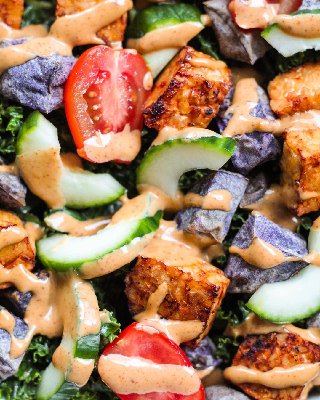 Chili Lime Tahini Kale Salad