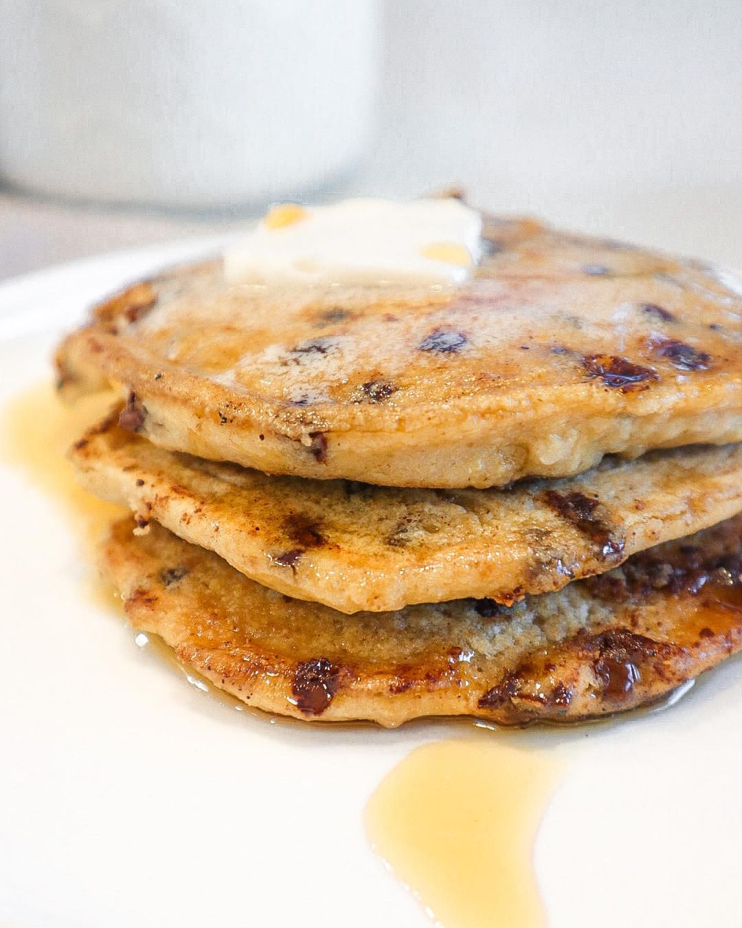 Gluten-Free Vegan Chocolate Chip Pancakes