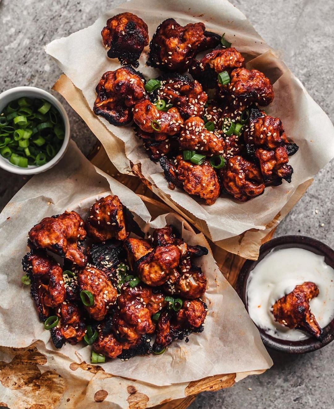 Spicy Korean Cauliflower Wings