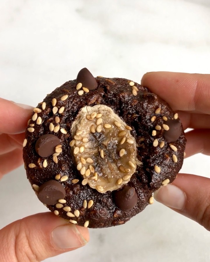 Vegan Gluten-Free Tahini Banana Muffins