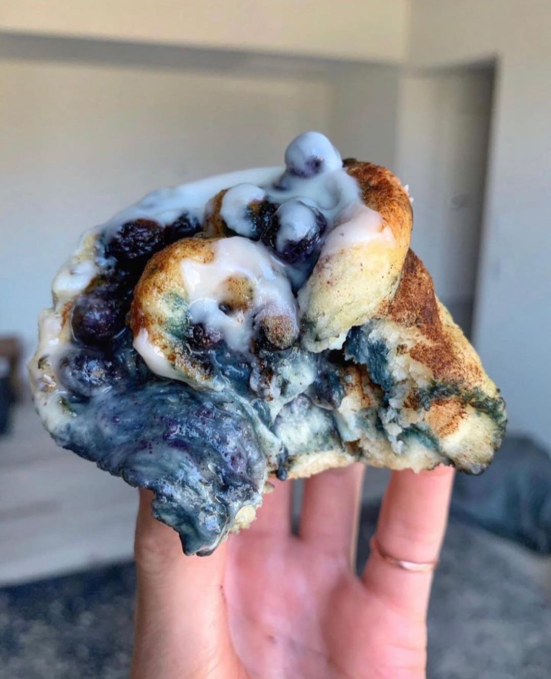 2-Ingredient Blueberry Cinnamon Rolls