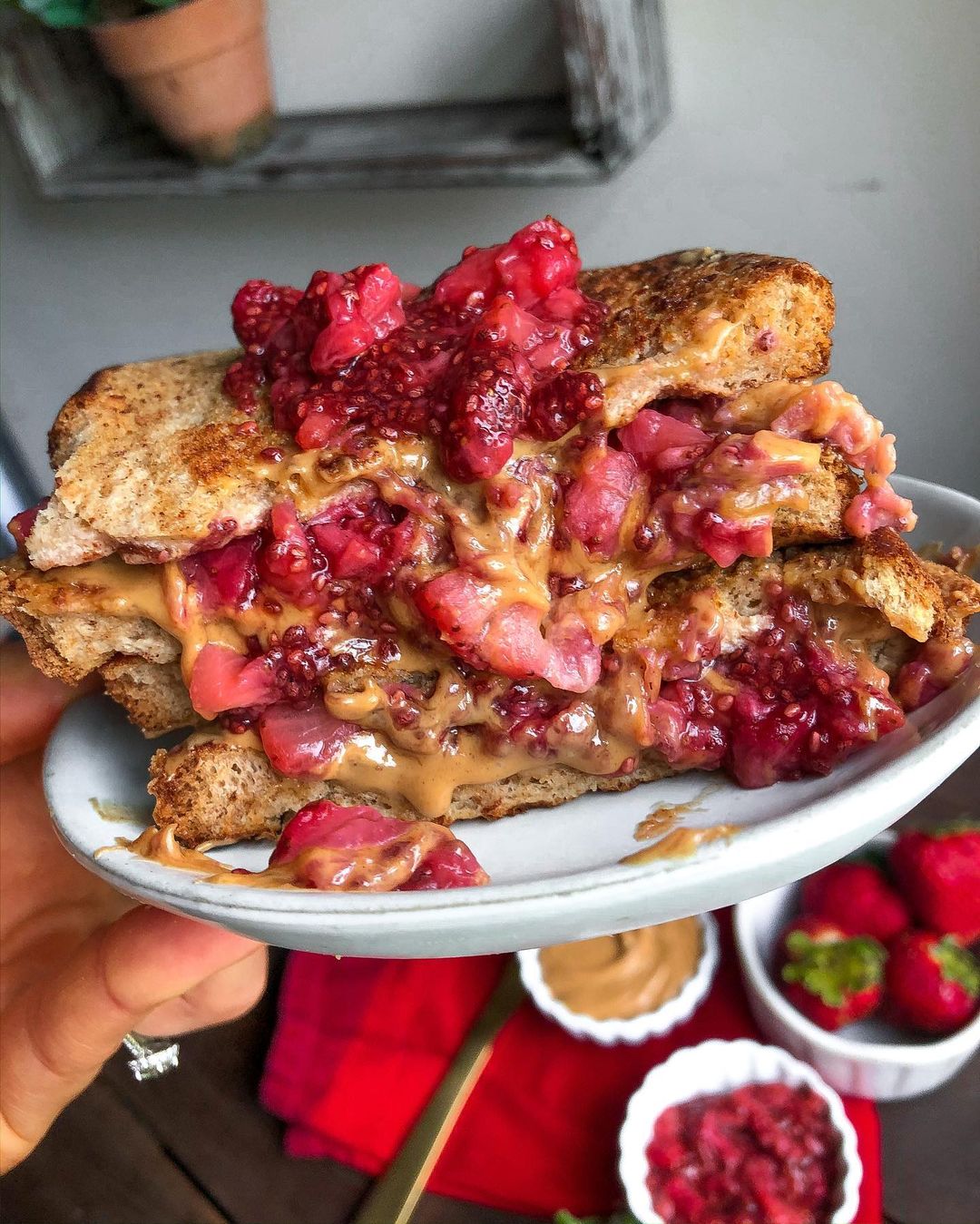 PB&J Stuffed French Toast