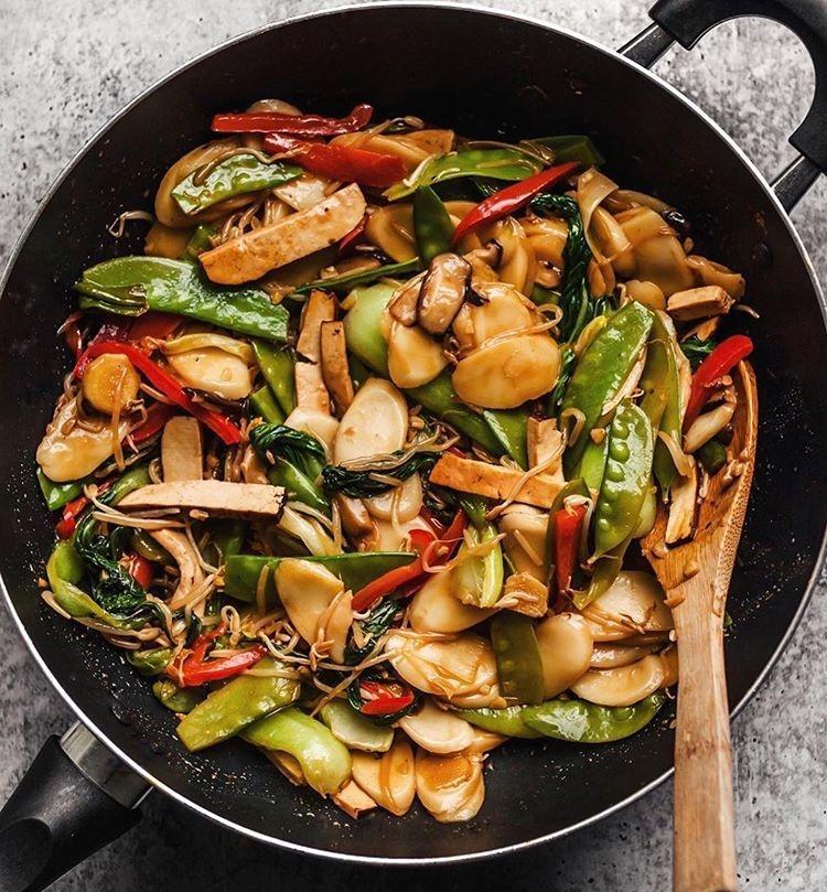 Vegan Rice Cake Stir-Fry